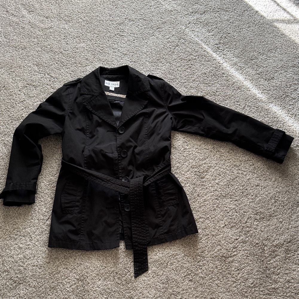 Big Chill Black Women's Trench Coat